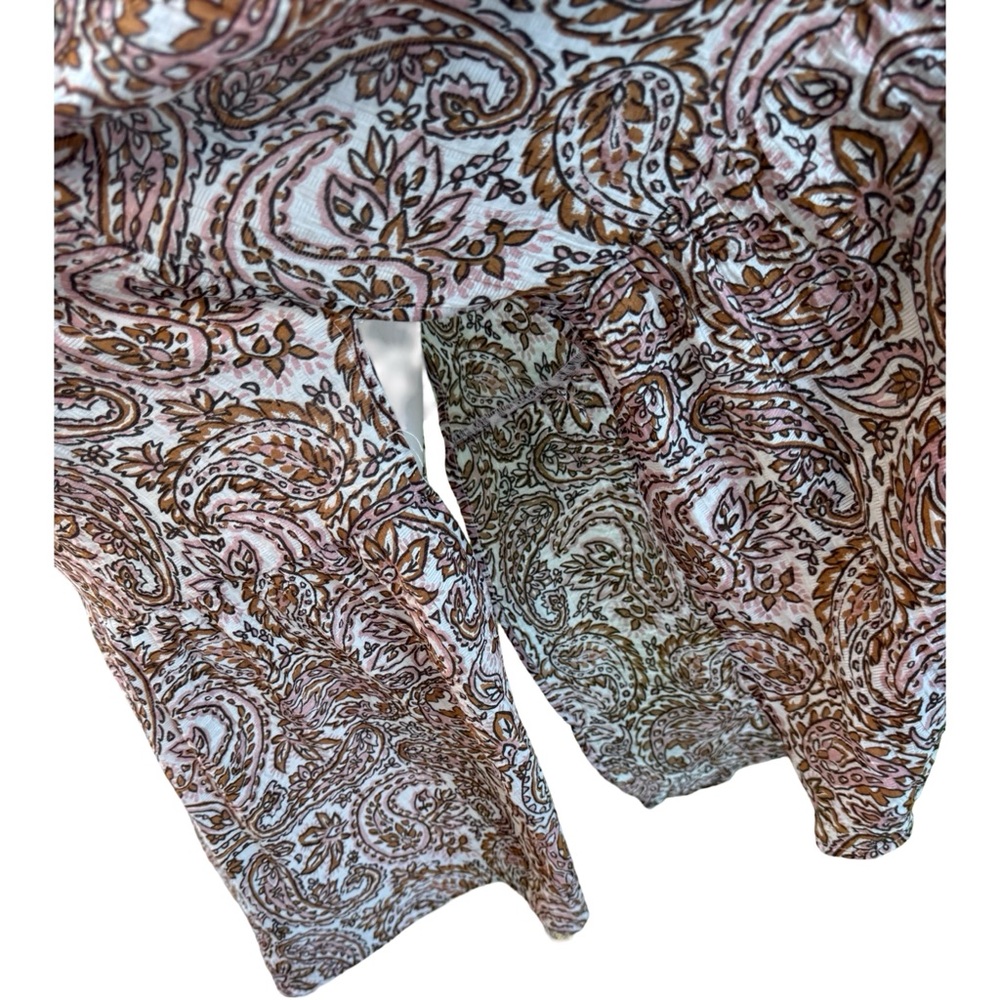 MINKPINK Paisley Ruffle Midi Dress Boho Style Size M - Picture 5 of 9
